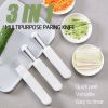 3 In 1 Multifunctional Paring Knife 360 Rotating Stainless Steel Peeler