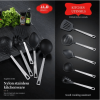 Cooking Utensil Set Premium 5 Piece Kitchen Utensil Set - Stainless Steel Handle And Nylon Faucet, Non-Stick, Heat Resistant, For Home, Kitchen Gift