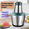 3L Electric Meat Grinder Mincer Mixer Home Blender Mini Food Chopper Processor
