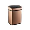 3-Gallon Motion Sensor Touchless Stainless Steel Trash Can in Copper Gold Finish