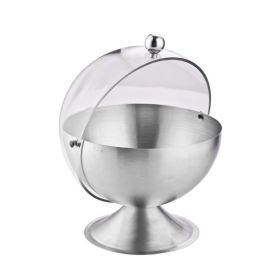 Food Grade Stainless Steel Sugar Bowl with Roll Top