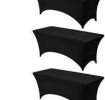 VEVOR 3 Pack Fitted Wrinkle-Resistant Stretch Table Cloth
