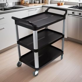 SOGA 2X 3 Tier 83.5x43x95cm Food Trolley Food Waste Cart Food Utility Mechanic Kitchen Small