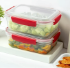 5 Pack Stackable Food Storage Containers Airtight & Leakproof Set Snap Lock Lids