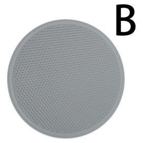 Silicone Honeycomb Pattern Heat Resistant Insulated Mat (Color: gray)