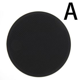 Silicone Honeycomb Pattern Heat Resistant Insulated Mat (Color: Black)