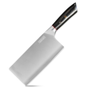 Qulajoy Meat Cleaver Knife - 7.3 Inch High Carbon Stainless Steel Butcher Knife (Option: Meat Cleaver Knife)