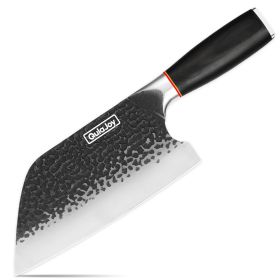 Qulajoy Meat Cleaver Knife - 7.3 Inch High Carbon Stainless Steel Butcher Knife (Option: Serbian Chef Knife)