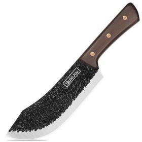 Qulajoy Meat Cleaver Knife - 7.3 Inch High Carbon Stainless Steel Butcher Knife (Option: Forged Meat Cleaver Knife)