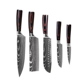 6, 8, 10 Piece Set Chef's Knives (Option: 5piece set)