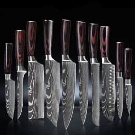 6, 8, 10 Piece Set Chef's Knives (Option: 10piece set)