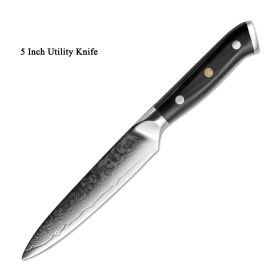 Japanese Damascus steel knife (Option: Utility Knife)