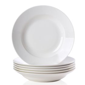 Elegant Pure White Dinner Plates (Color: White)
