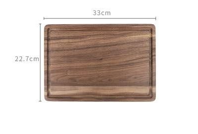 Black Walnut Wood Cutting Board (Option: Rectangular S)