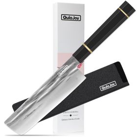 Qulajoy 8 Inch - Hand Forged Swedish Sandvik Steel Knife (Option: Nakiri)