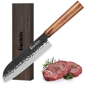 Professional Kiritsuke Santoku Chef Knife, 9 Inch German High Carbon Stainless Steel (Option: Santoku knife)