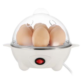 7-Capacity Hard-Boiled Electric Egg Cooker (Color: White)