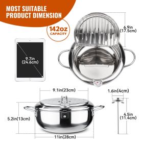 Stainless Steel Deep Fryer Pot (Option: 28cm-1pc)