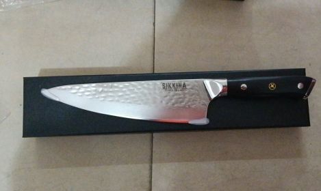 Stainless Steel Kitchen Knife (Option: Steel color)