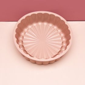 Silicone Round Pan Charlotte Cakes (Color: Pink)