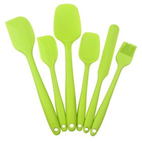 6pcs Silicone Kitchenware Utensil & Tool Set (Color: 6PCS Green)
