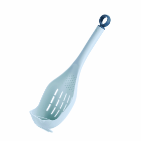 Plastic Large Soup Strainer Spoon (Option: Light blue)